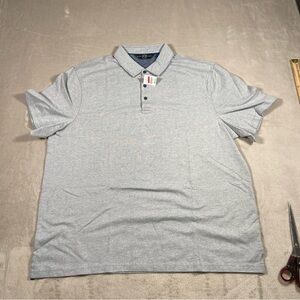 NWT JOSEPH ABBOUD Men's XXL Blue Short Sleeve Polo SHIRT